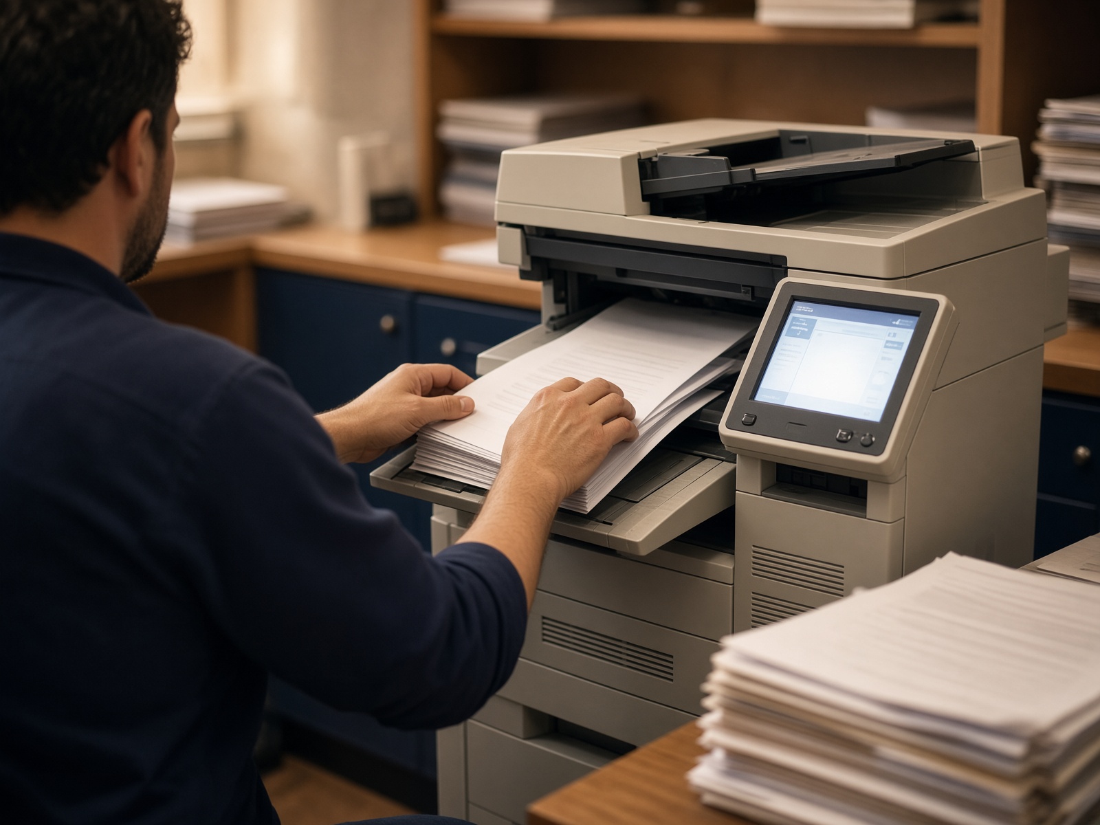 Legal documents prepared for scanning